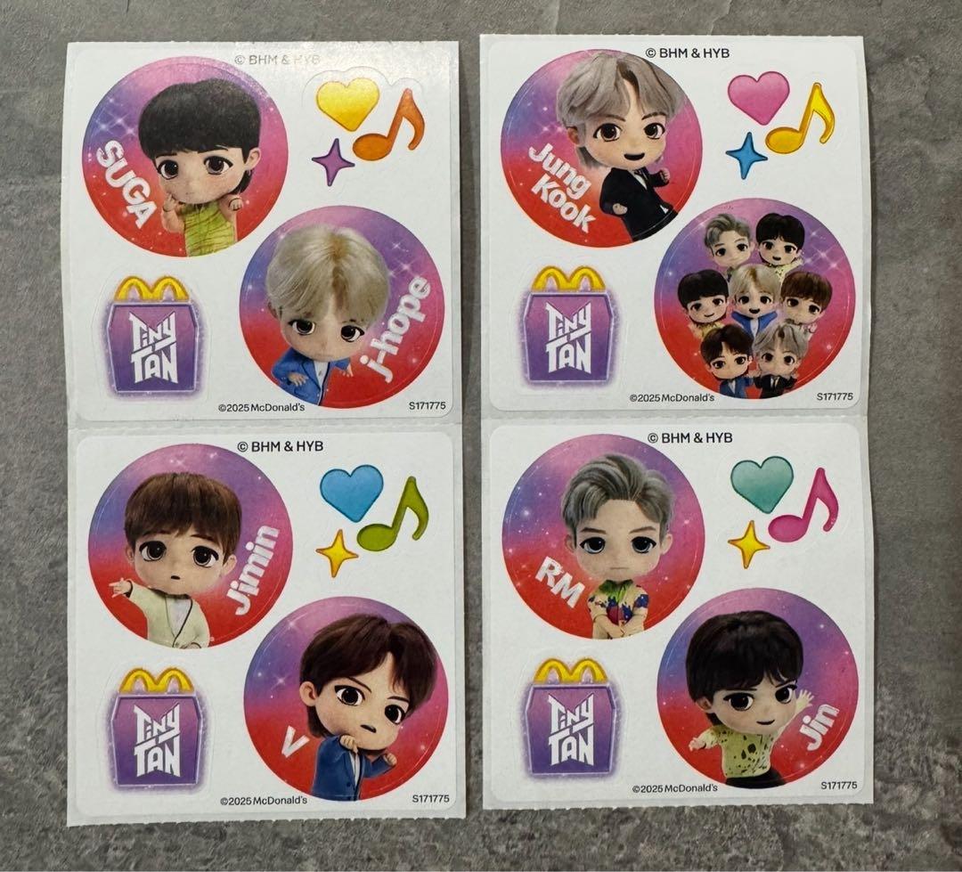 BTS Tiny Tan Throwback Edition 7体セットシール付