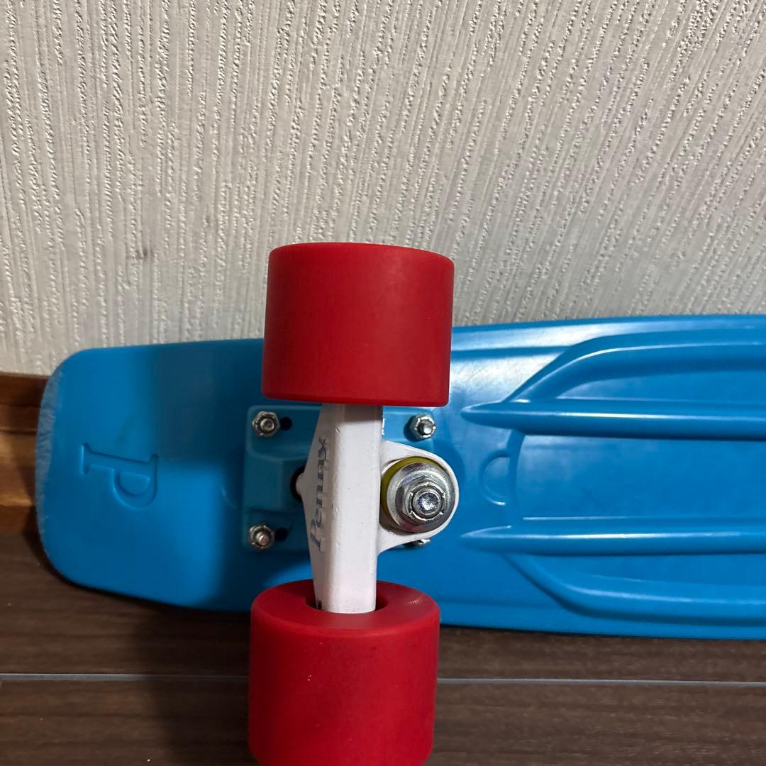 美品 Penny ペニー スケートボード 青 赤 トリコロール ミニクルーザー