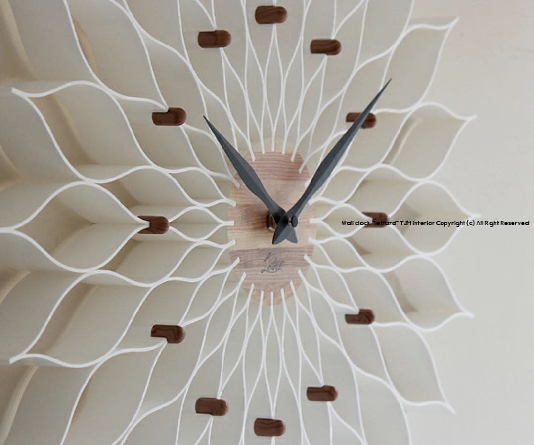 現行品　未使用　ルファール　ウォールクロック　ホワイト　フランフラン　壁掛け時計