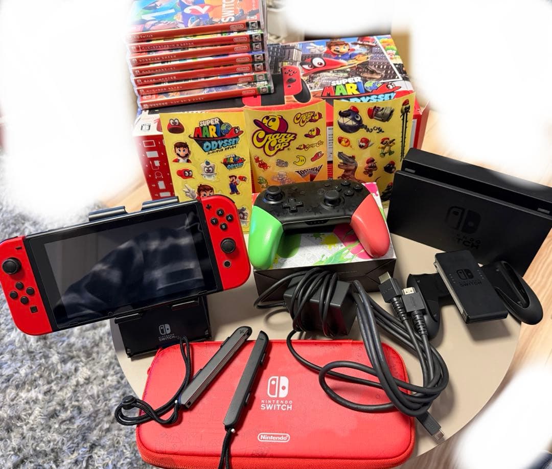 Nintendo Switch 本体 赤/黒 + ゲームセット7個