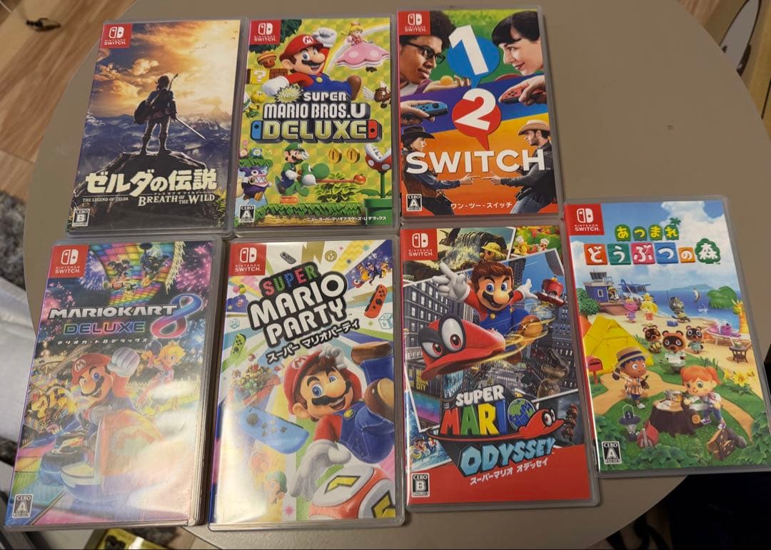 Nintendo Switch 本体 赤/黒 + ゲームセット7個