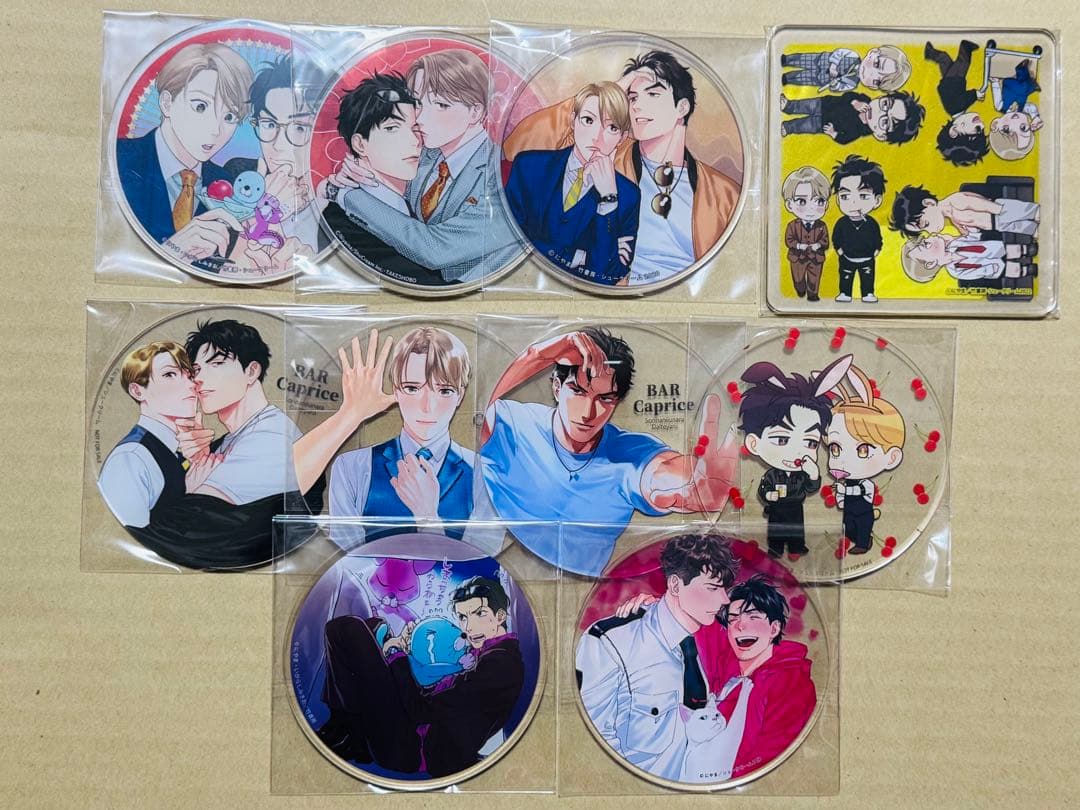 にやま　グラッテ　コミコミ　カフェ　アクリルコースター　10枚