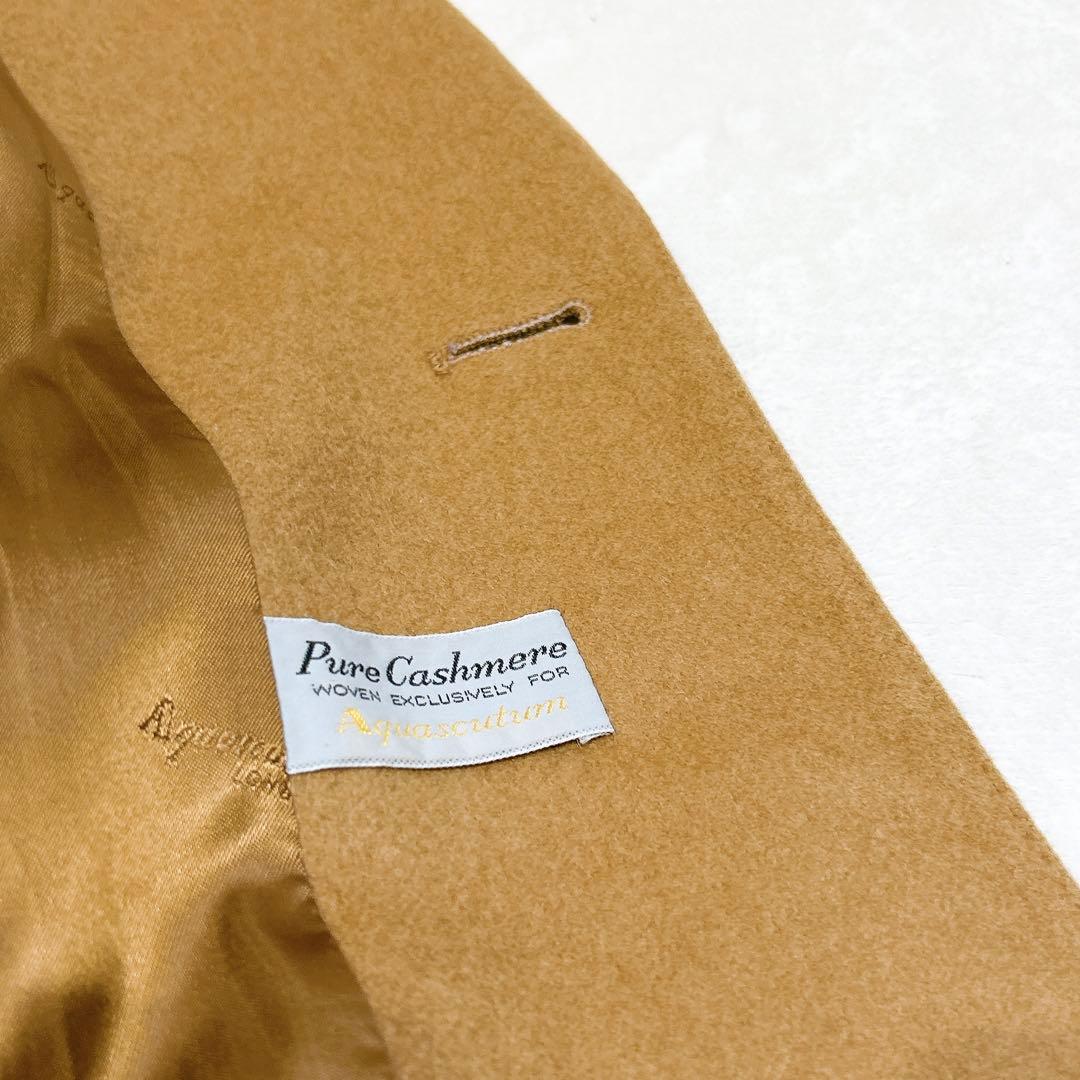 未使用級美品✨　アクアスキュータム　コラボ　カシミヤ100% キャメル