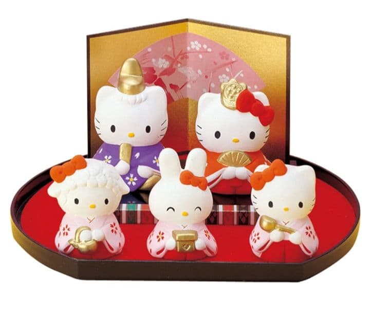 ハローキティひな祭り雛人形 セット 05-K301　瀬戸焼