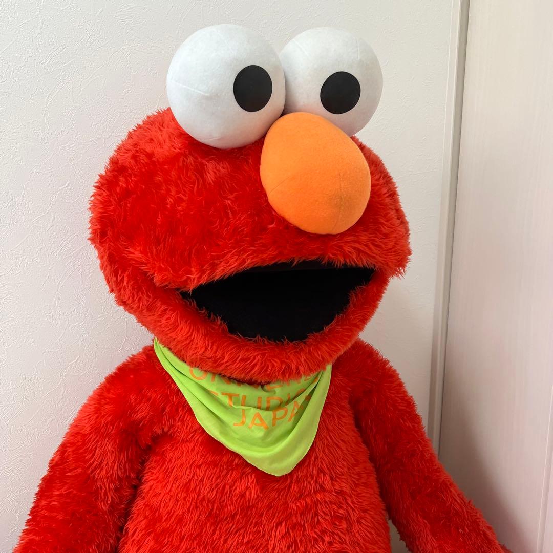 セサミストリート エルモ 超巨大ぬいぐるみ　USJバンダナ付き