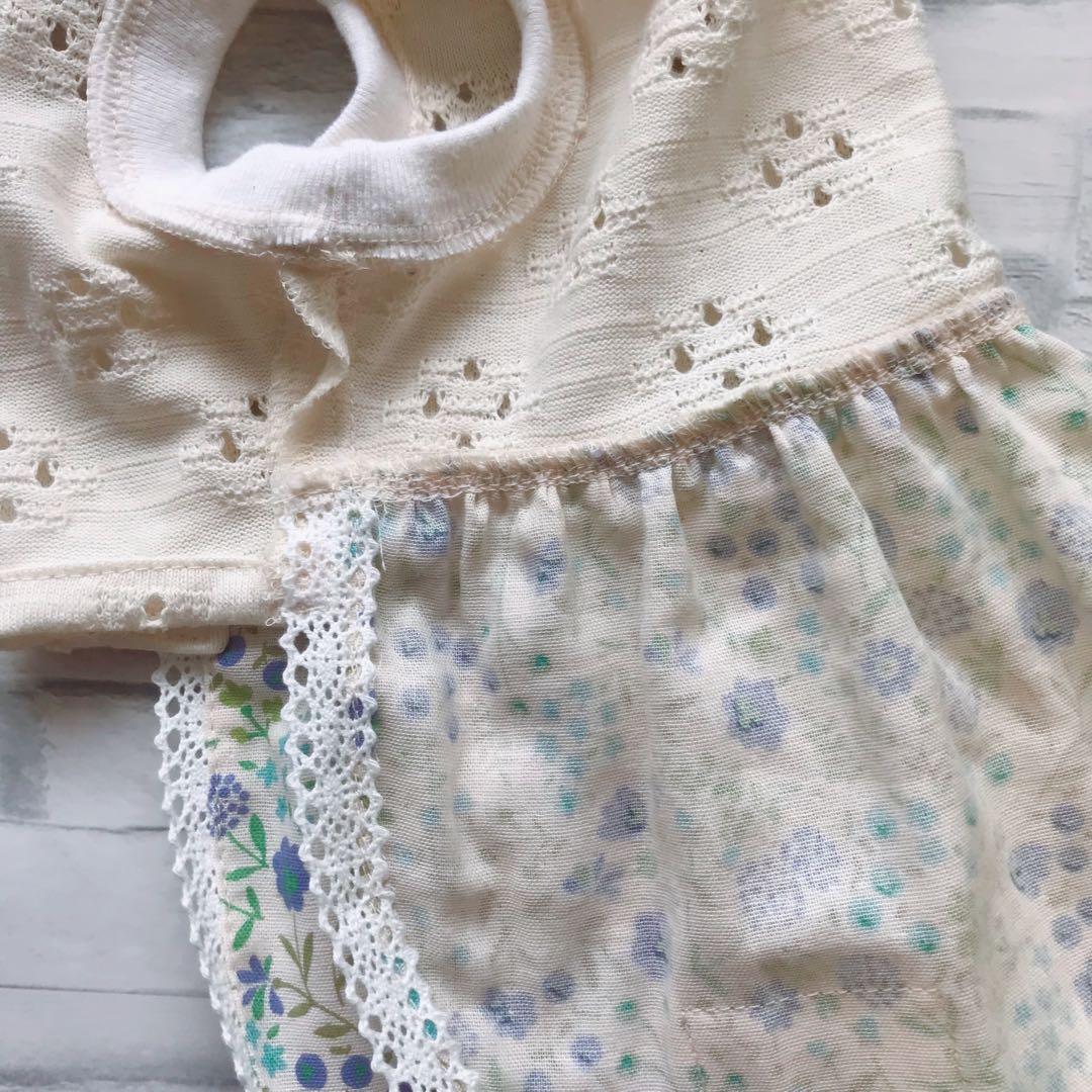 ☆犬服☆レースニットふんわりワンピースP. Sサイズ