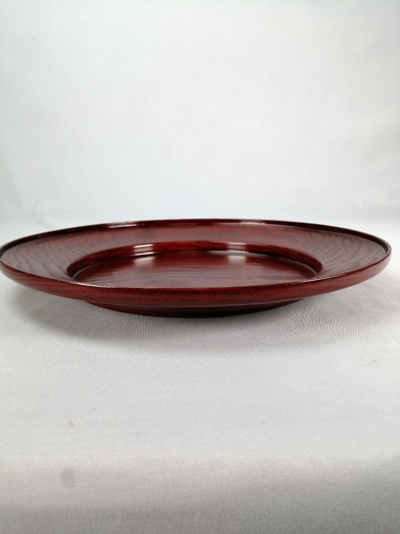 【茶事道】川端近左造　桐拭塗青海盆　干菓子　菓子盆166