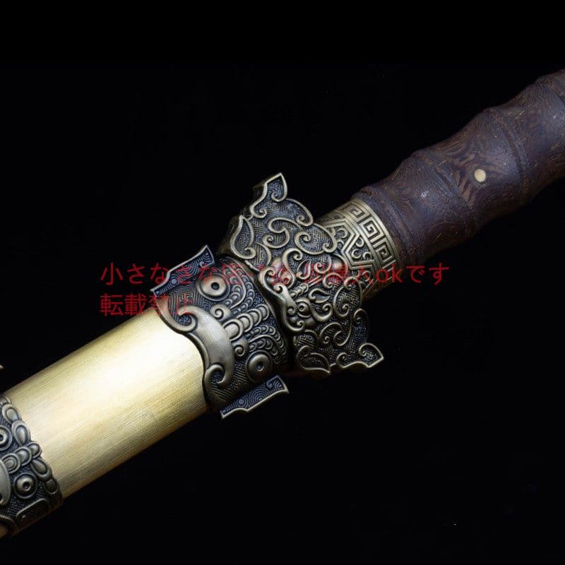 リング頭唐横刀を刻む 武具 刀装具 日本刀 唐剣  模造刀·模擬刀  居合刀