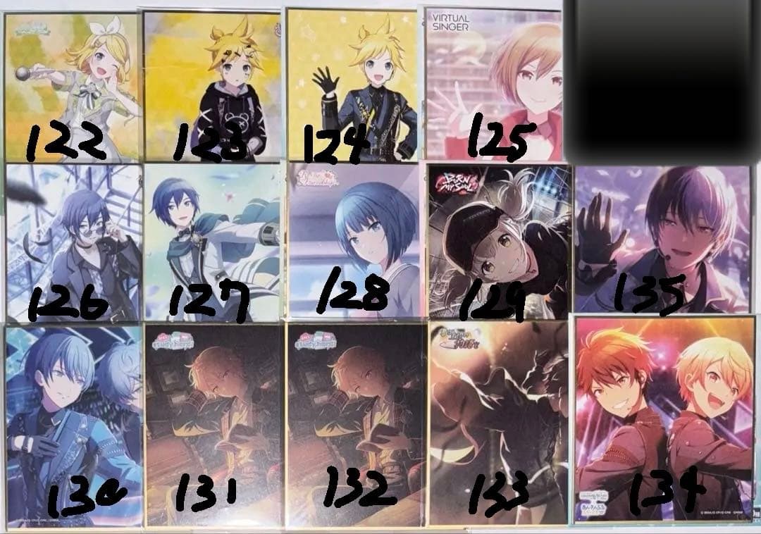 プロセカ 缶バッジ.色紙.アクスタ まとめ売り バラ売り⚪︎