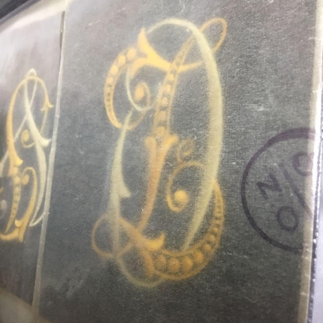 アンティークのレタード刺繍8枚セット