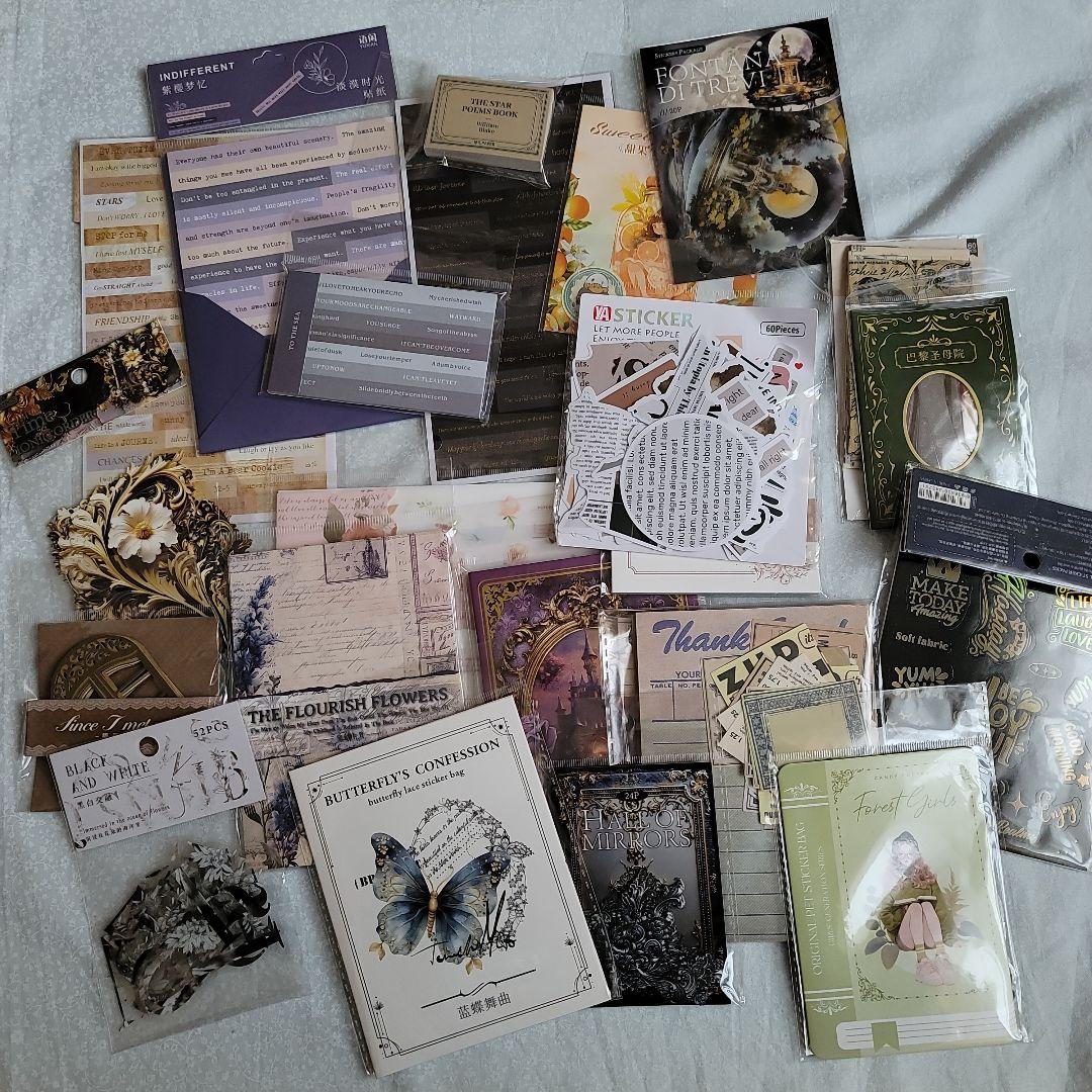 新品・未使用・未開封 被りなし コラージュ素材 まとめ売り 約170点