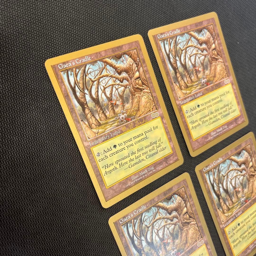 mtg ガイアの揺籃の地 Gaea's Cradle 金枠 4枚セット