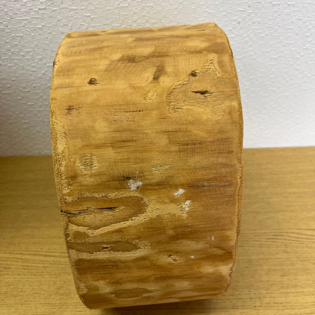 木彫りフクロウ　梟　工芸品　オブジェ