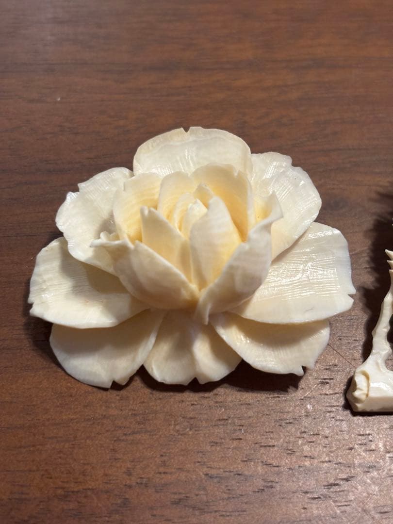 ニ*ン様 象牙調 ブローチ ブレスレット 3点 セット まとめ アンティーク ヴ