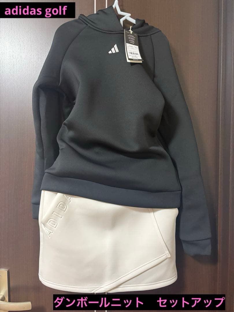 【新品】アディダス ゴルフ レディース ダンボールニット セットアップ