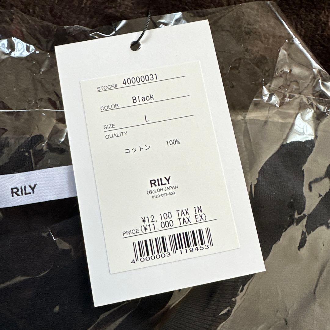 RILY ブラック Tシャツ Lサイズ