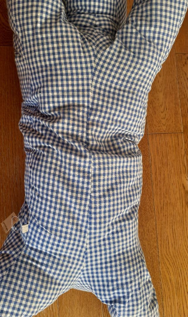 【激レア】マザーグースの森 馬 ぬいぐるみ 抱きぐるみ ブルー チェック柄