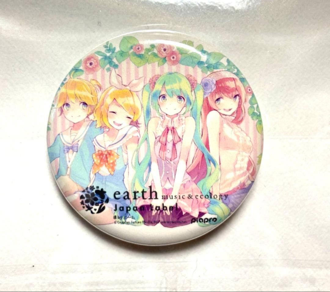 初音ミク earth コラボ 缶バッジ