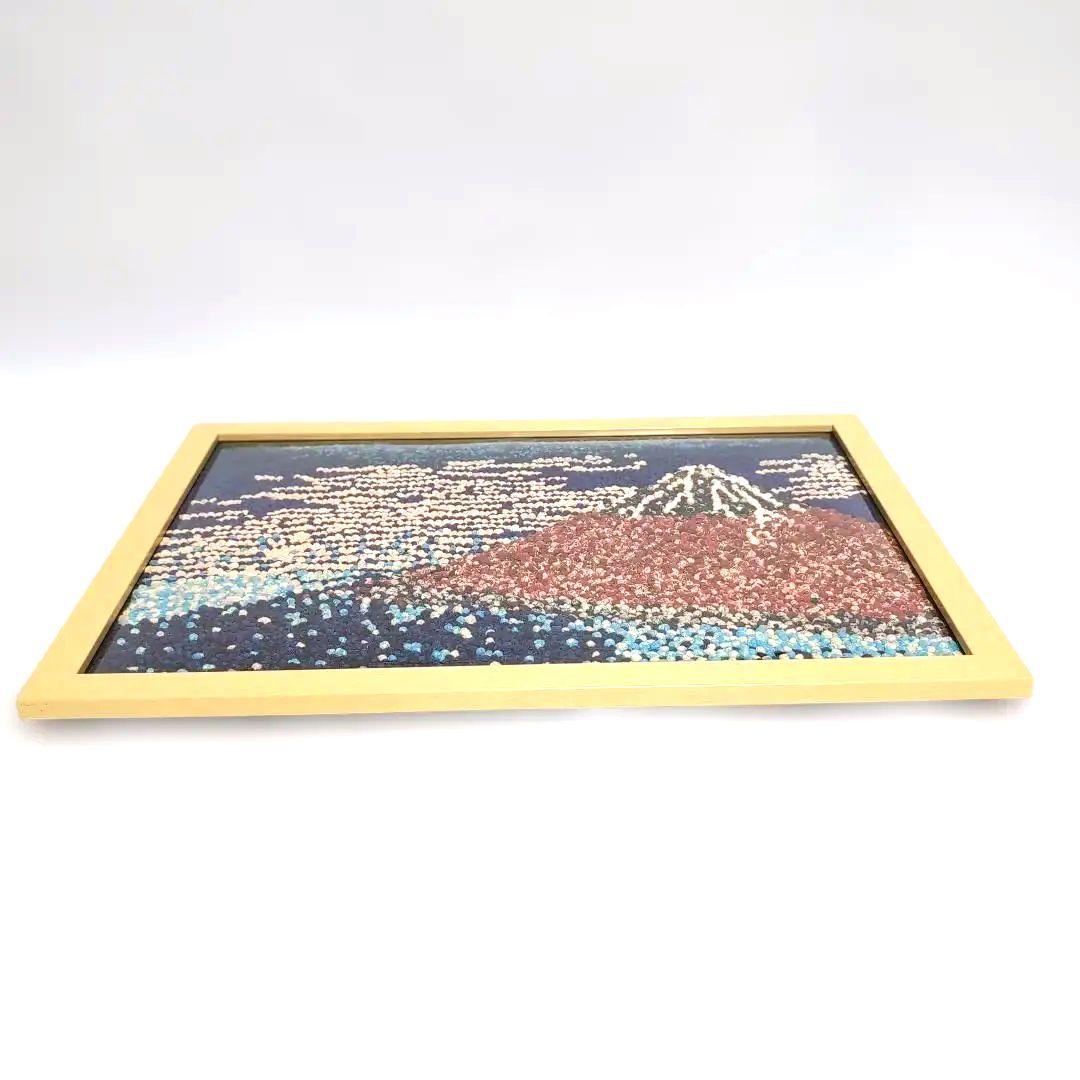 貼り絵　赤富士　A3サイズ