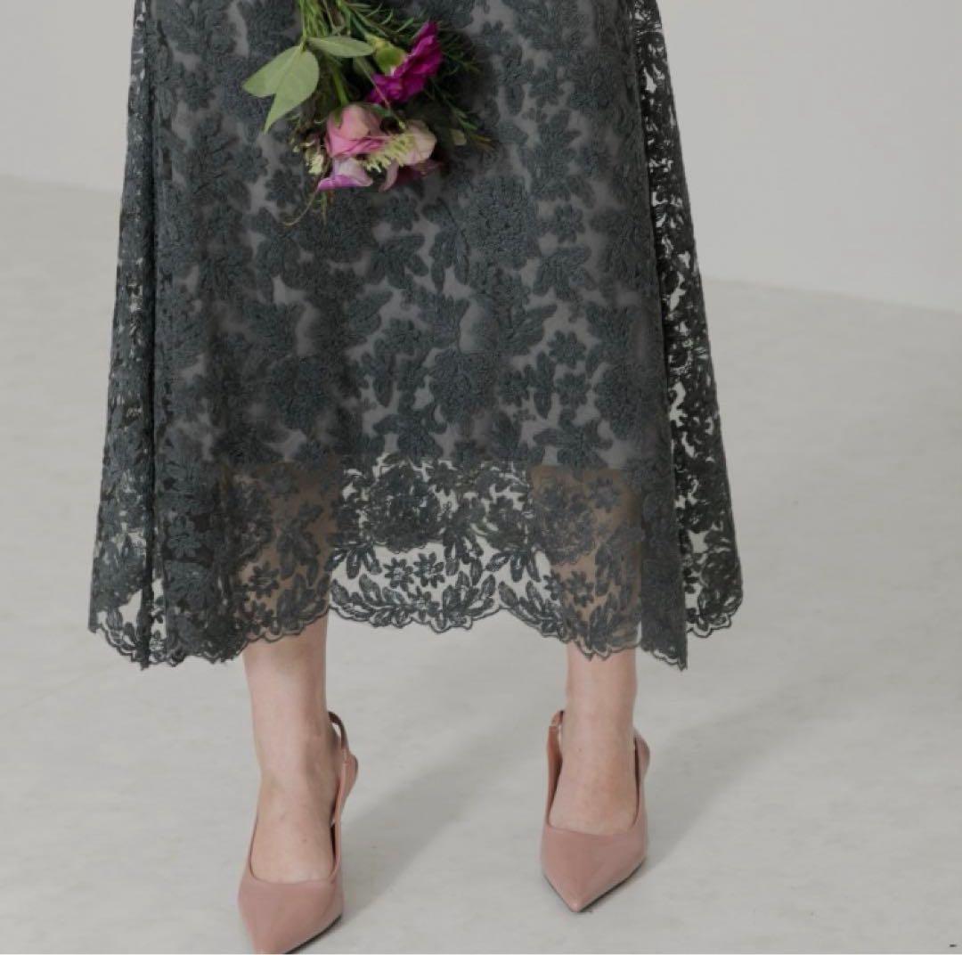 Leja ボレロ　ワンピース　セットアップ　ドレス セット 結婚式　グレー　S