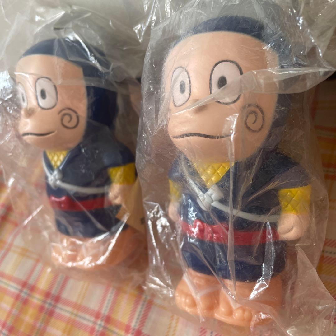 忍者ハットリくん 住友銀行 ソフビ 貯金箱　2個セット　当時物