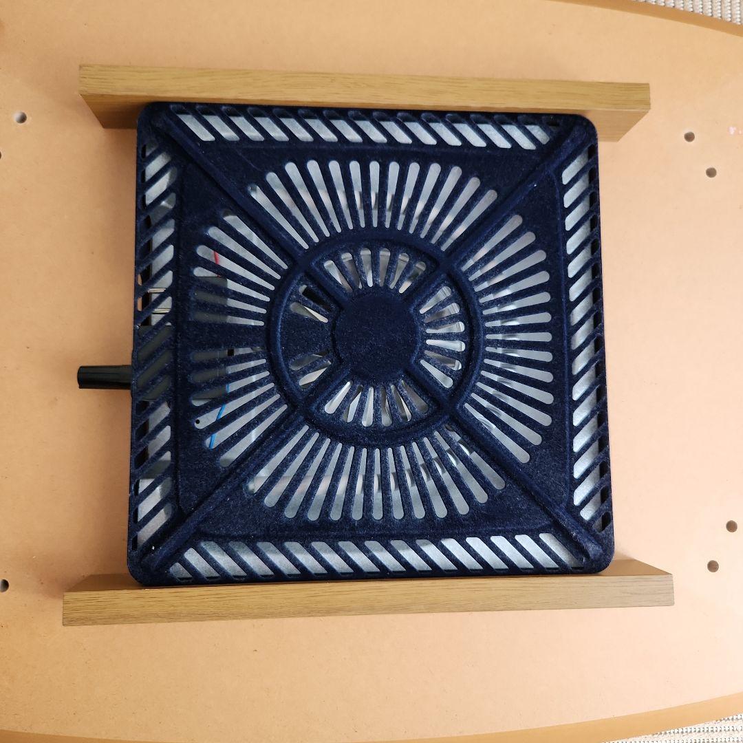 【無印良品】楕円こたつ・小・本体・タモ材曲木脚・石英管ヒーター／ナチュラル