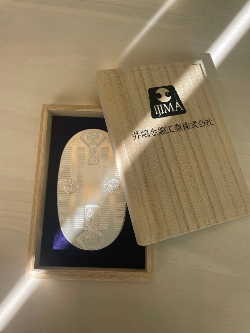 純銀 造幣局検定刻印入り小判100g