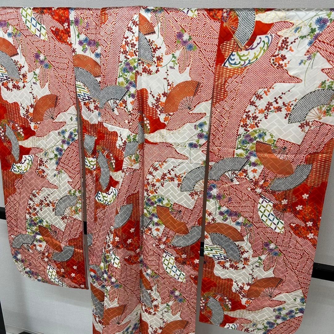 振袖 三越お誂え 金彩 花柄 素敵なデザイン 着物 正絹 AK-7920