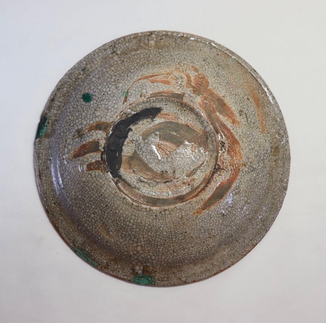 中国　明時代　漳州窯大皿　木箱付　送料込み0830