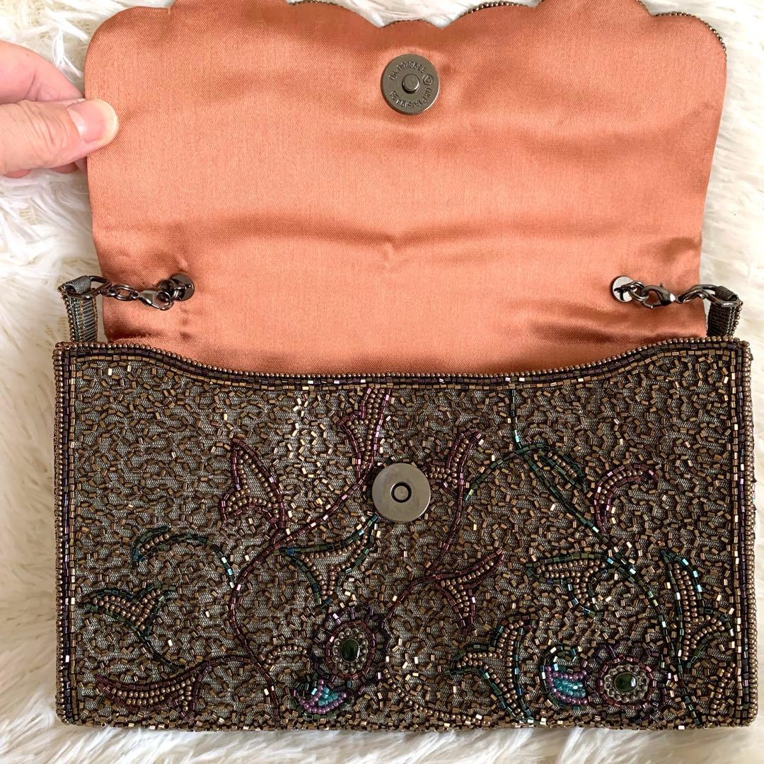 美品❣️Lumy はしもとhashimoto ビーズ バッグ 皇室御用達