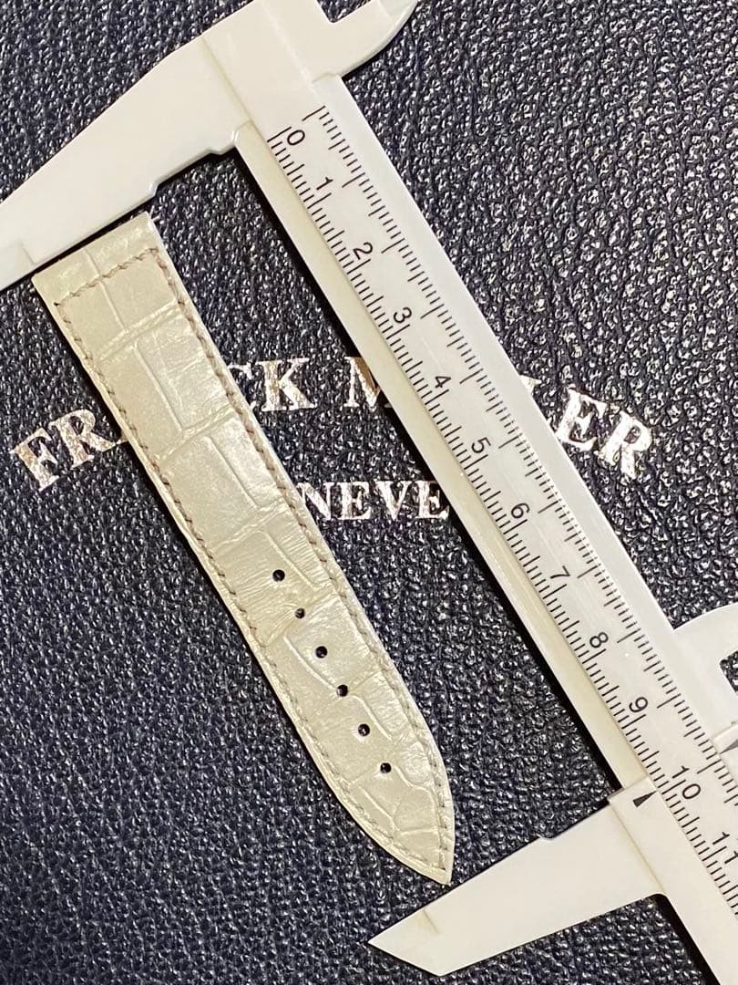 18mmフランクミュラー純正パールホワイトストラップベルト