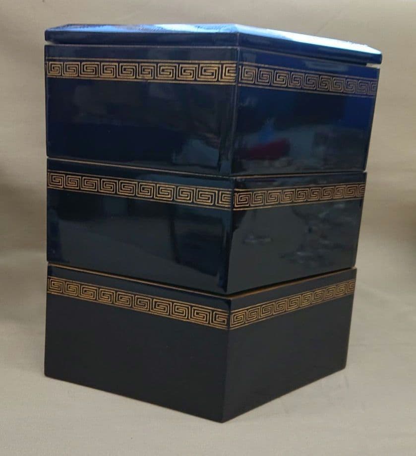 茶道具沈金六角重