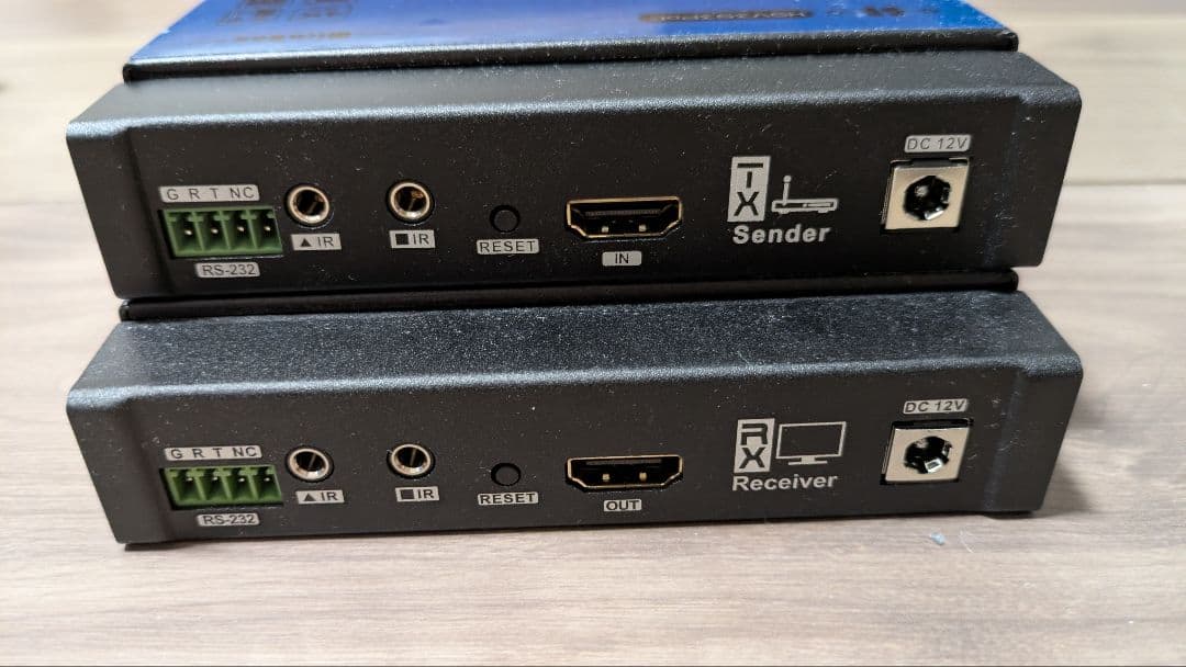 mirabox HDMI延長器LAN接続 4K対応 送信機と受信機セット