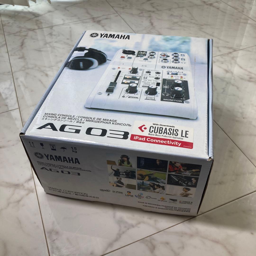 【美品】YAMAHAミキシングコンソールAG03配信　ミキサー