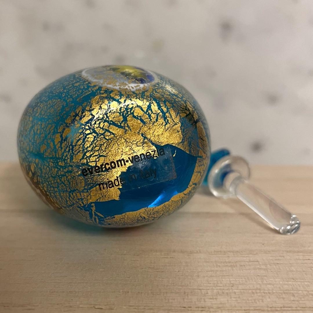 ☆未使用•アンティーク☆ベネチアンガラス•パヒュームボトル3点/イタリア製☆