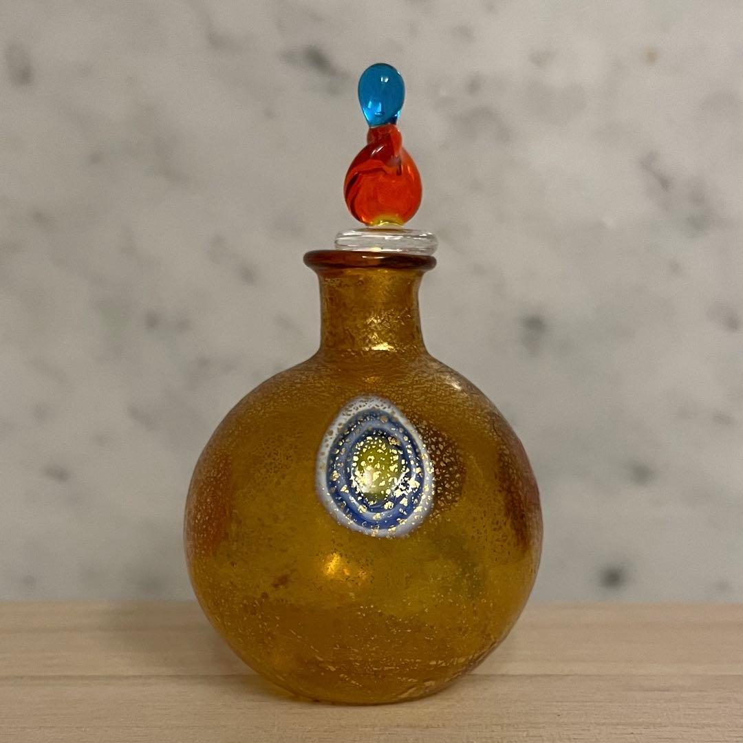 ☆未使用•アンティーク☆ベネチアンガラス•パヒュームボトル3点/イタリア製☆