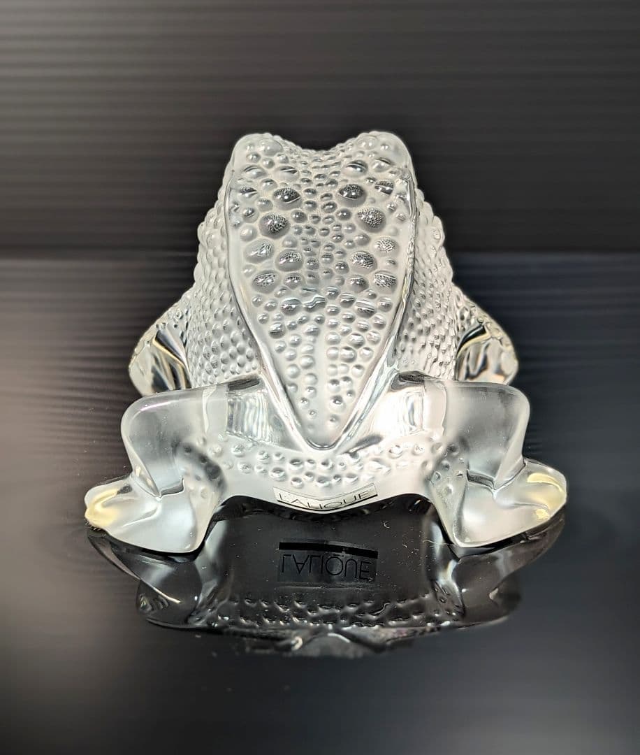 【美品】LALIQUE ラリック カエル 蛙 クリスタルガラス フィギュリン