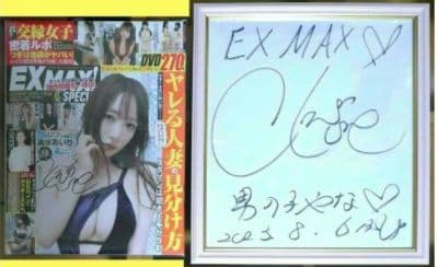御本人 証明 写真 付 清水あいり さん 直筆 サイン EX MAX イベント