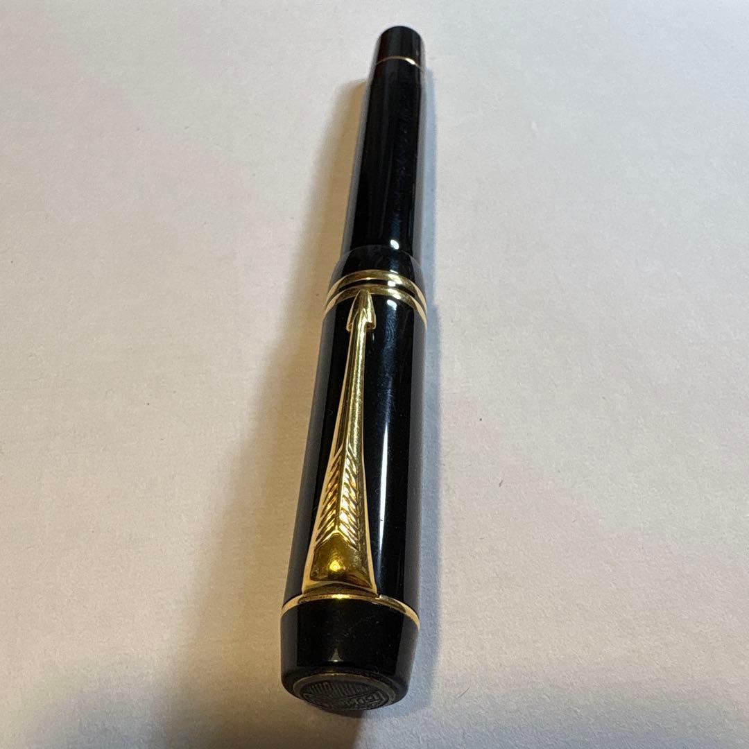 パーカー デュオフォール　センチティニアル⁇黒　M中字　万年筆　中古品　送料込み