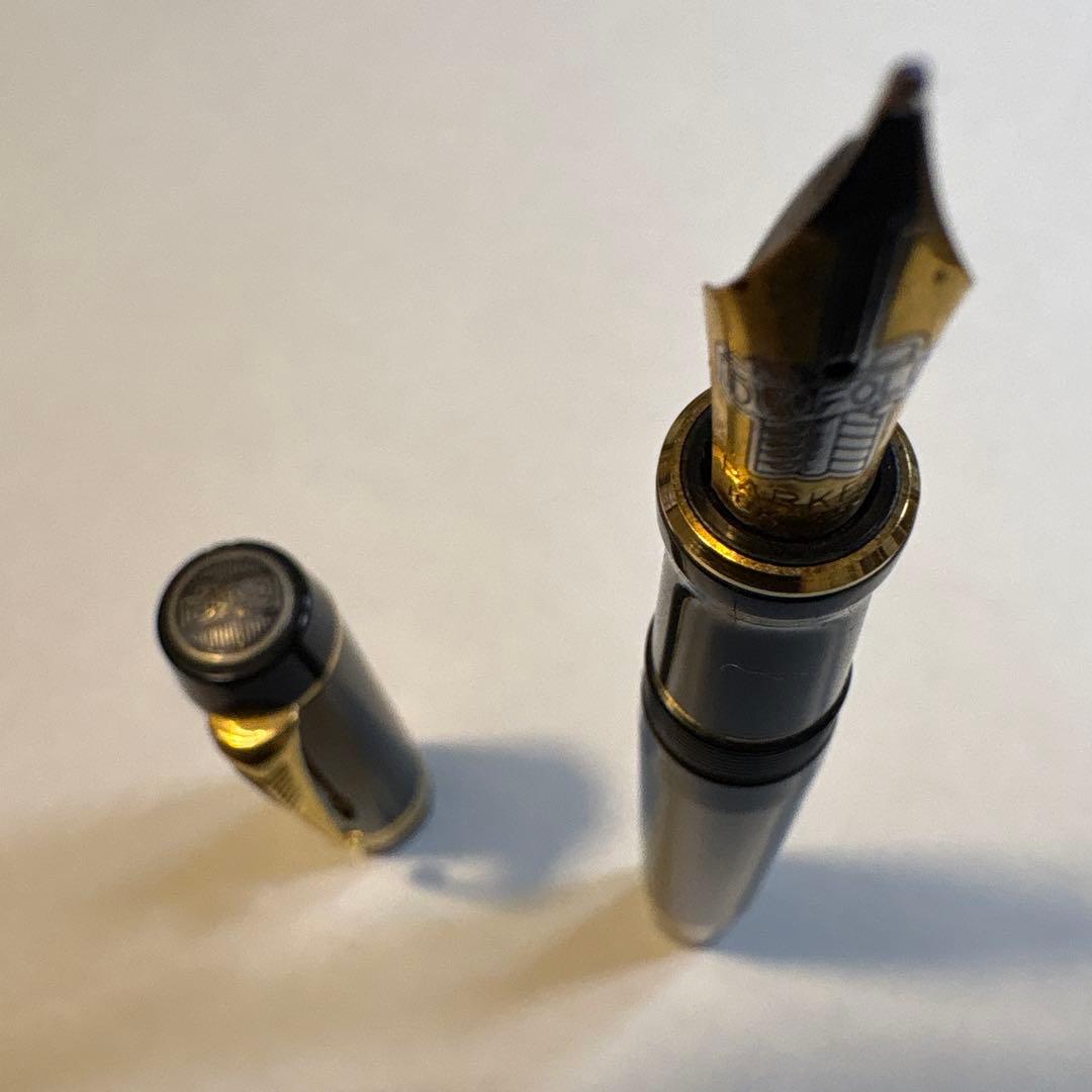 パーカー デュオフォール　センチティニアル⁇黒　M中字　万年筆　中古品　送料込み