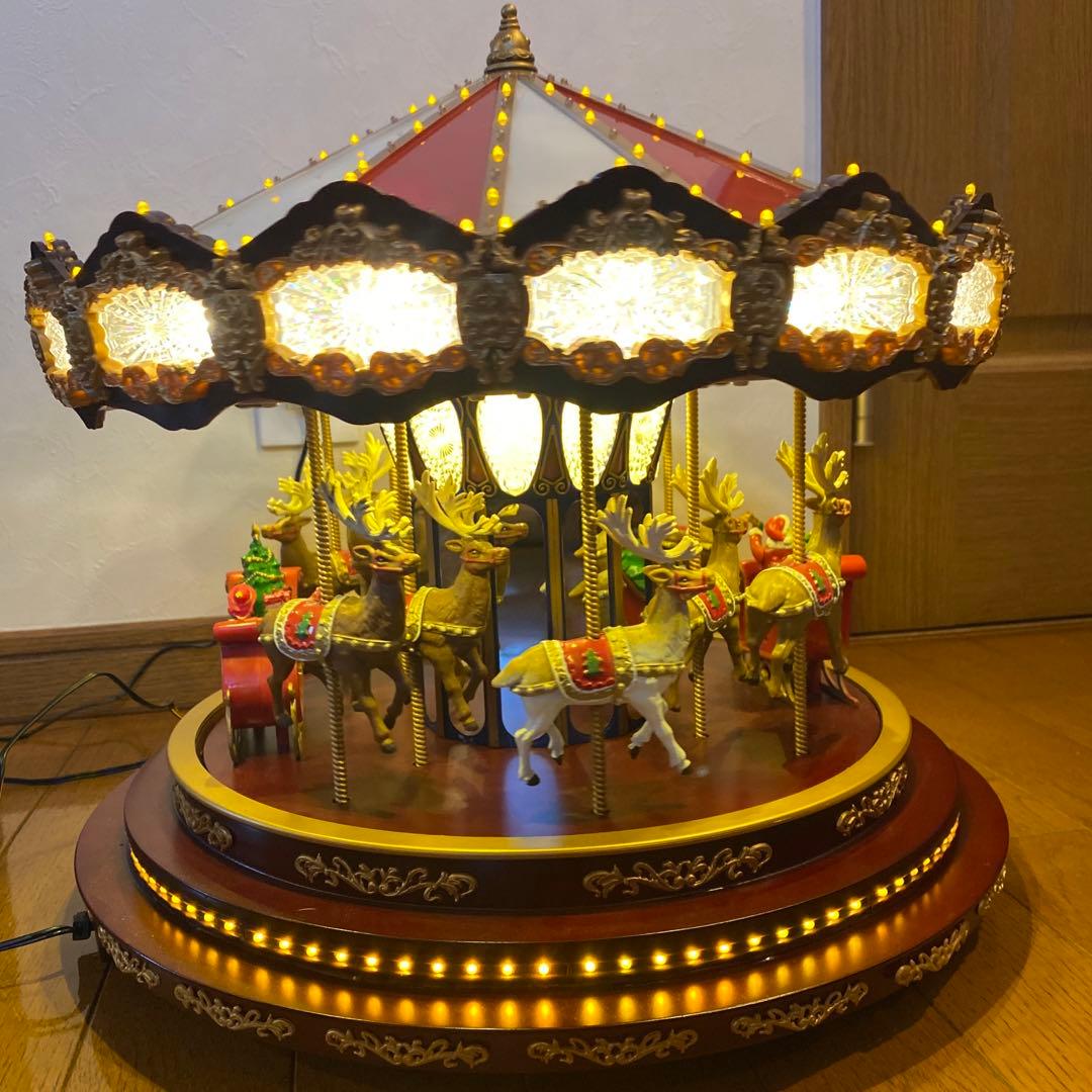 【希少】ミスタークリスマスデラックスカルーセル 　オルゴール20曲