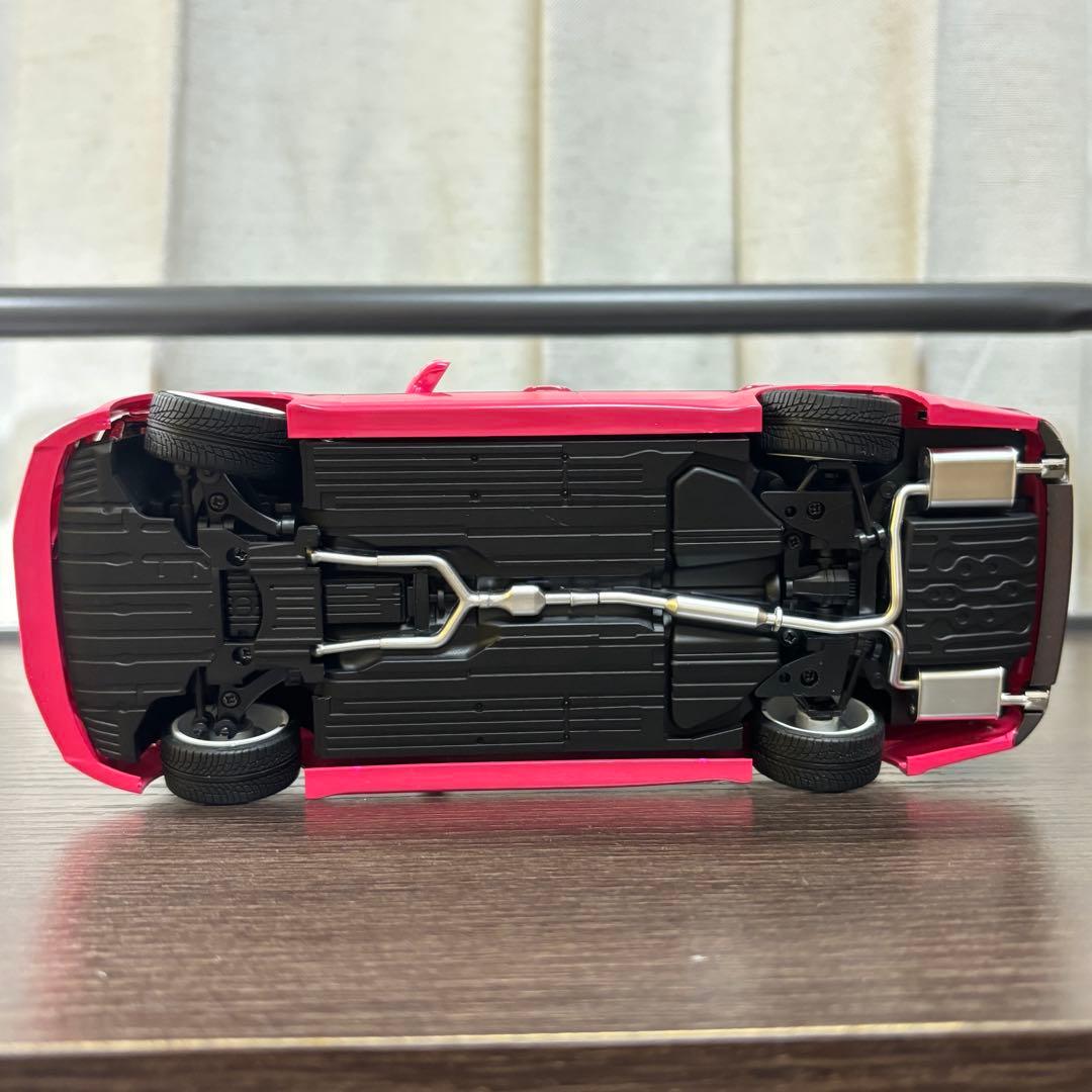 アオシマ 1/24プラモデル トヨタ 21クラウンアスリート ピンク 純ベタ仕様