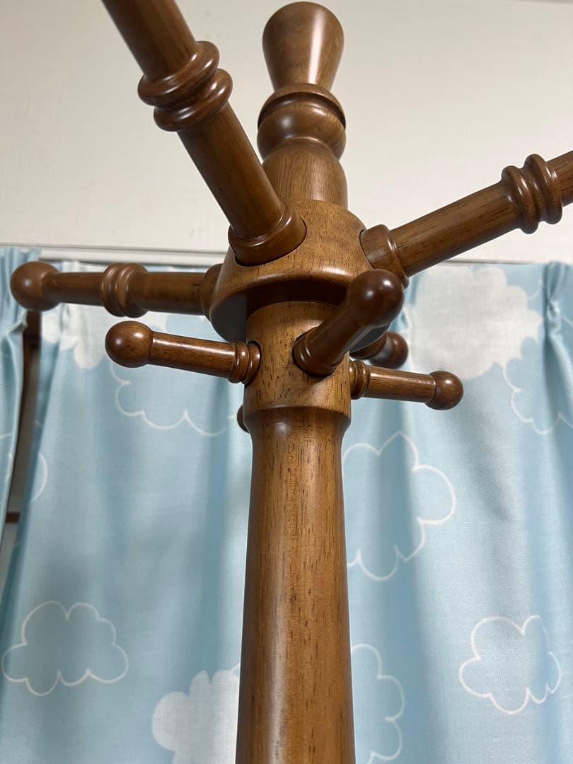 美品送料込‼️ TOCOM あずま工芸 ポールハンガー コートハンガー 天然木