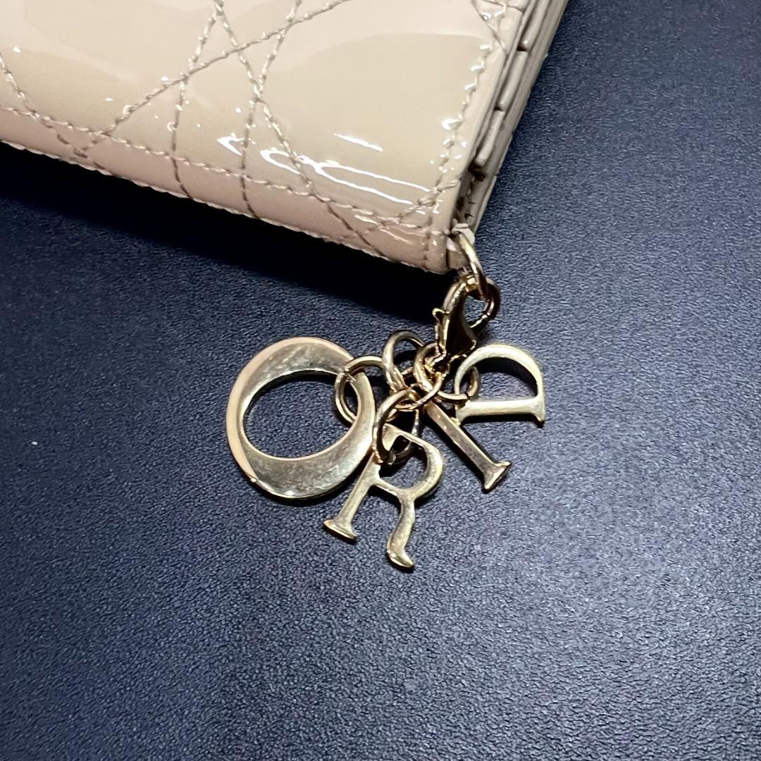 ✨正規品＆極美品‼️✨ レディ ディオール コンパクト カナージュ 二つ折り財布