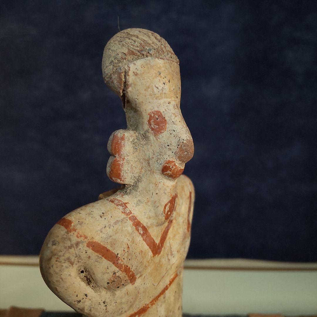 彩色土偶、メキシコ、テラコッタ、ナヤリート