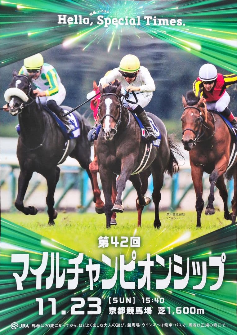 競馬 JRA ソウルラッシュ マイルチャンピオンシップ ポスター B1