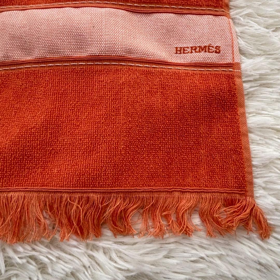 【未使用・箱付き】HERMES エルメス ヨッティングロゴ バスタオル コライユ
