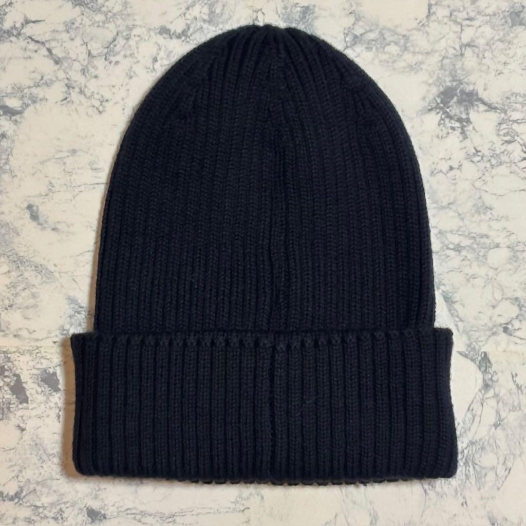 【美品】モンクレール ビーニー ニット帽 ニットキャップ ウール100%
