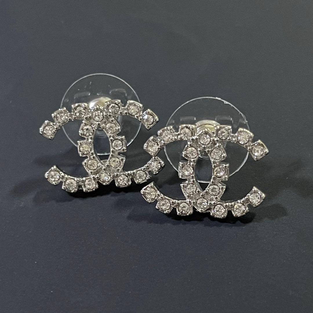 シャネル シルバー ココマーク ピアス