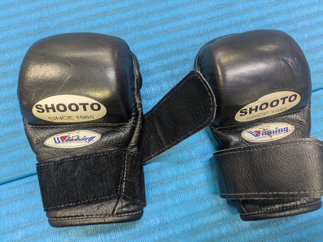 SHOOTO オープンフィンガーグローブ 黒 Winning製　Mサイズ　MMA